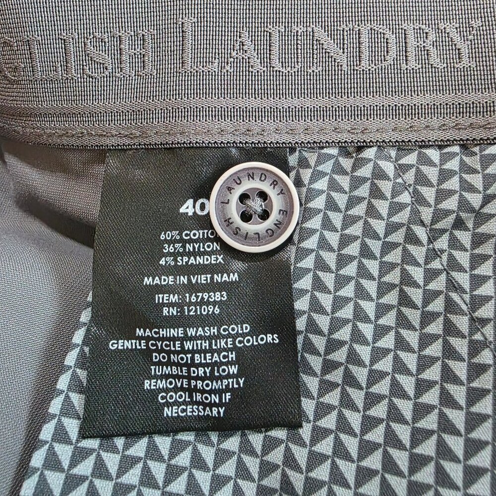 English Laundry CEO Midway Flex Stretch Shorts 9" Inseam Men's Size 40 Gray - Picture 8 of 8